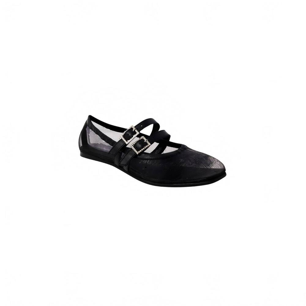 NEW FREE PEOPLE women's gemini mary jane flat shoes in black